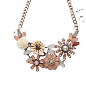 Park lane “Ash love” lane necklace. 16” x 13”, glass, resin and crystal accents